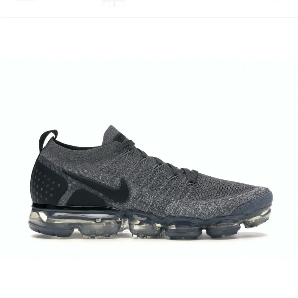 Nike Air VaporMax 2.0 Flyknit Wolf Gray Running Shoes Sneakers Men’s Size 9.5